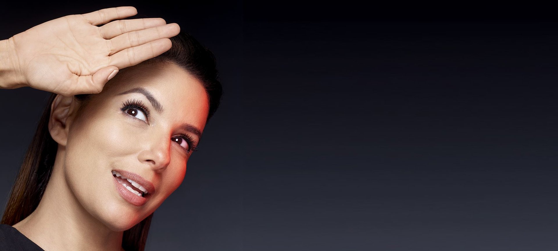 Eva Longoria Vrouw Gezicht Hand