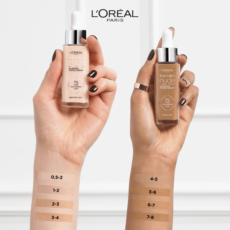 L'Oréal Paris True Match Nude Sérum Teinté Repulpant - 2-3 Light