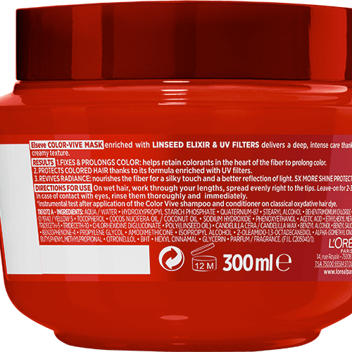 Hair Mask Elseve Color Vive Packshot Back