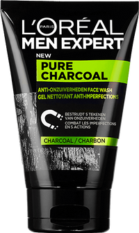LOR ME Pure Charcoal Face Wash Tube Front Nl 350x Fullwidth