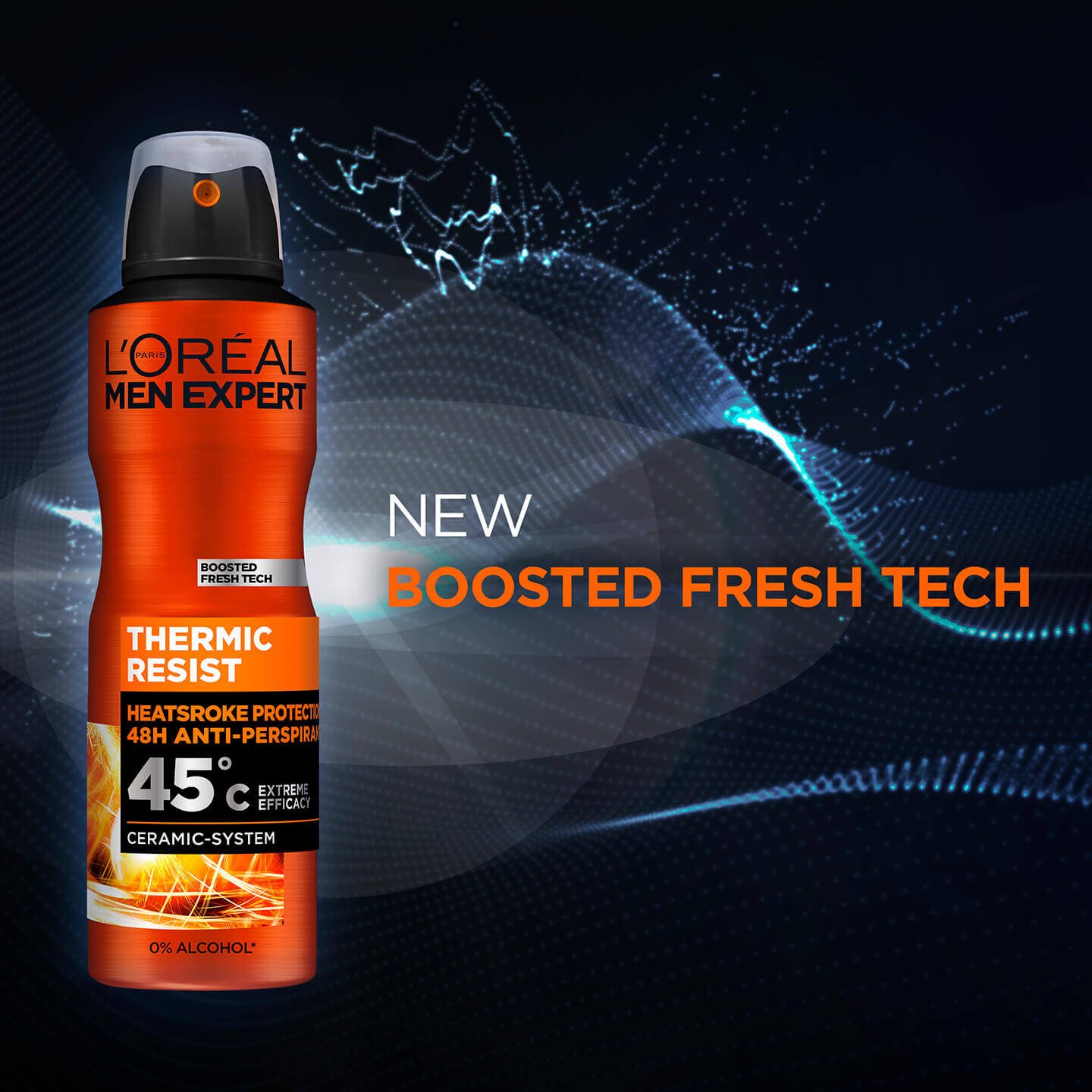 OAP   MEN EXPERT   THERMIC RESIST   SPRAY DEODORANT   AUGMENTED PIC   SCIENTIFIC 1440x1440px