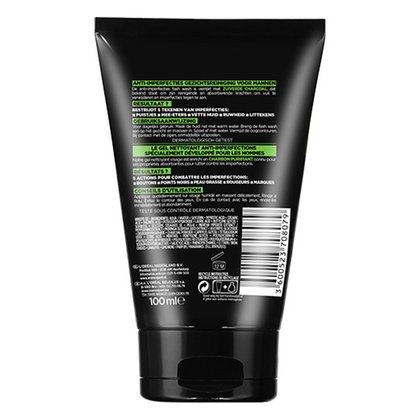 Men Expert Pure Charcoal Wash Packshot Back