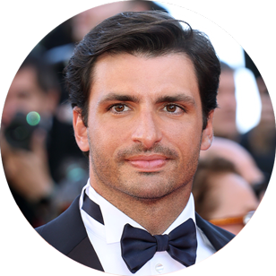 Carlos Sainz, in grooming products by L’Oréal Paris, at the 2026 Cannes Film Festival.